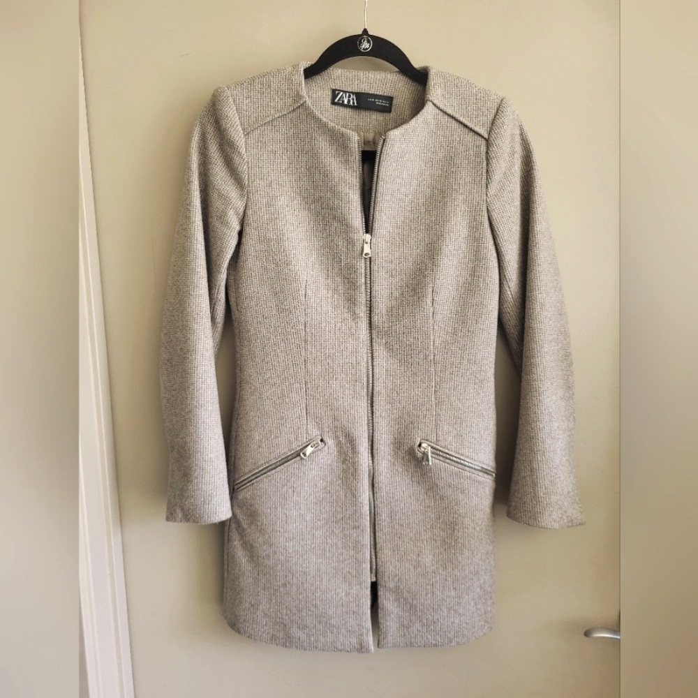 ZARA Made in Spain Longline Jacket - Picture 2 of 10